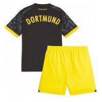 Dětský Fotbalový dres Borussia Dortmund 2023-24 Venkovní Krátký Rukáv (+ trenýrky)
